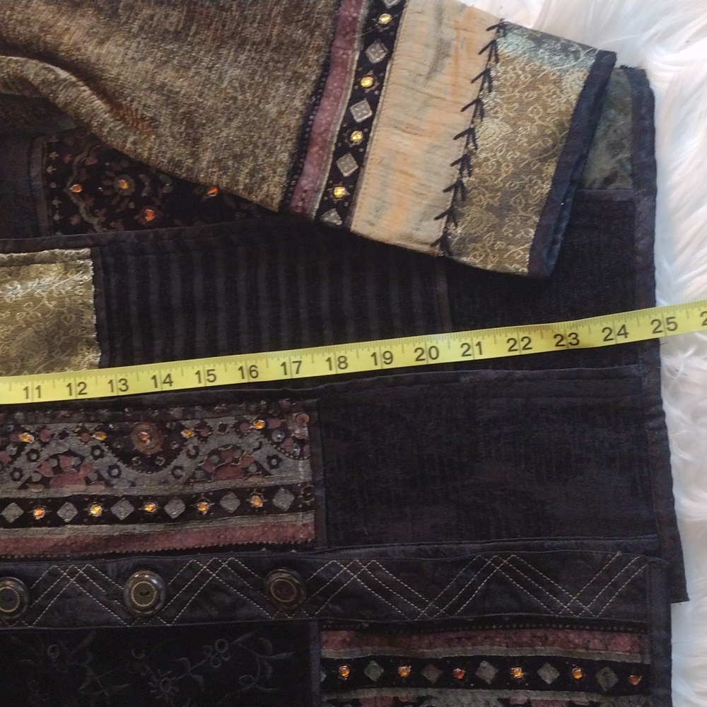 Robin Clayton Designs Int. Vintage patchwork jacket sz S-M - Picture 13 of 16
